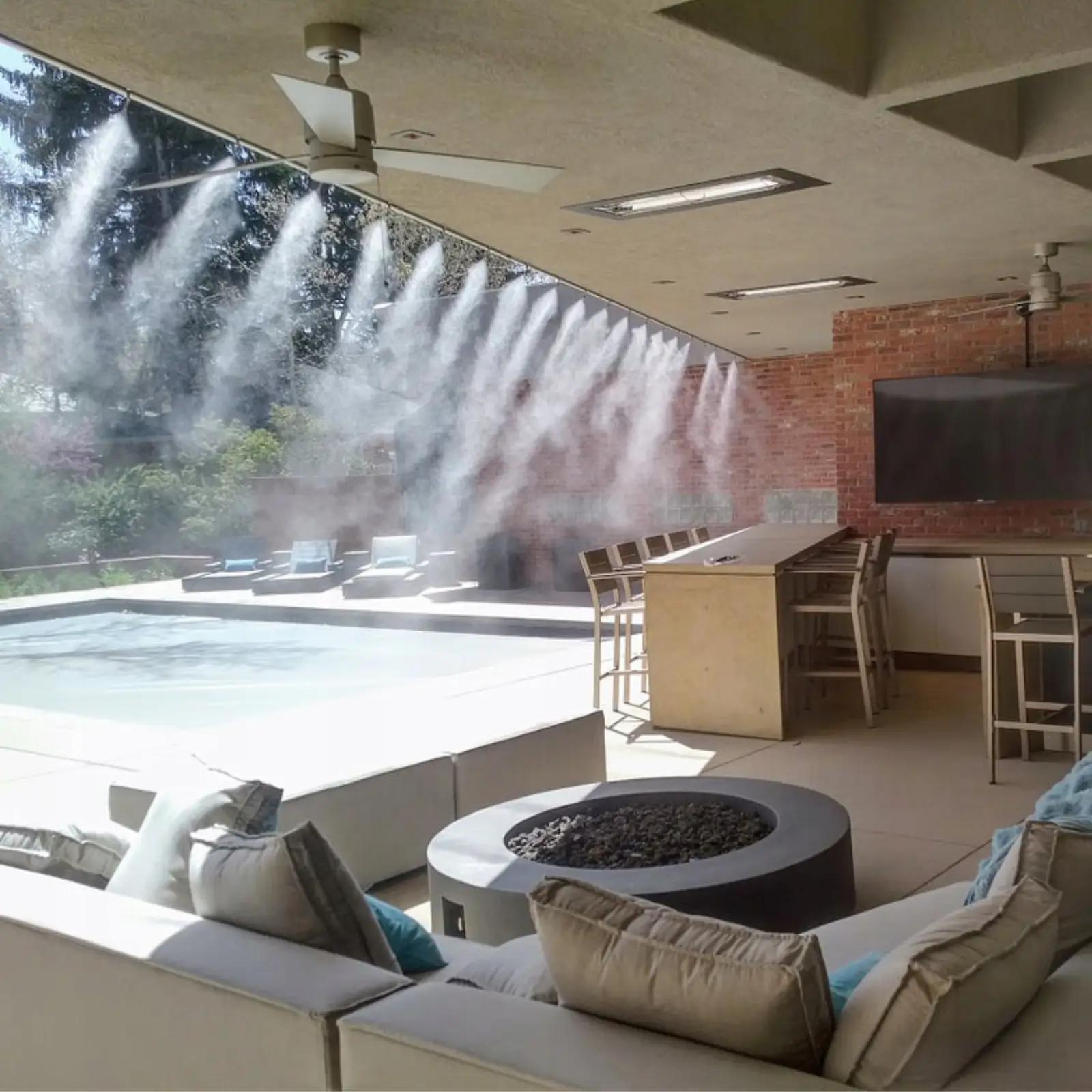 تركيب شبكات الضباب والرذاذ بالدمام