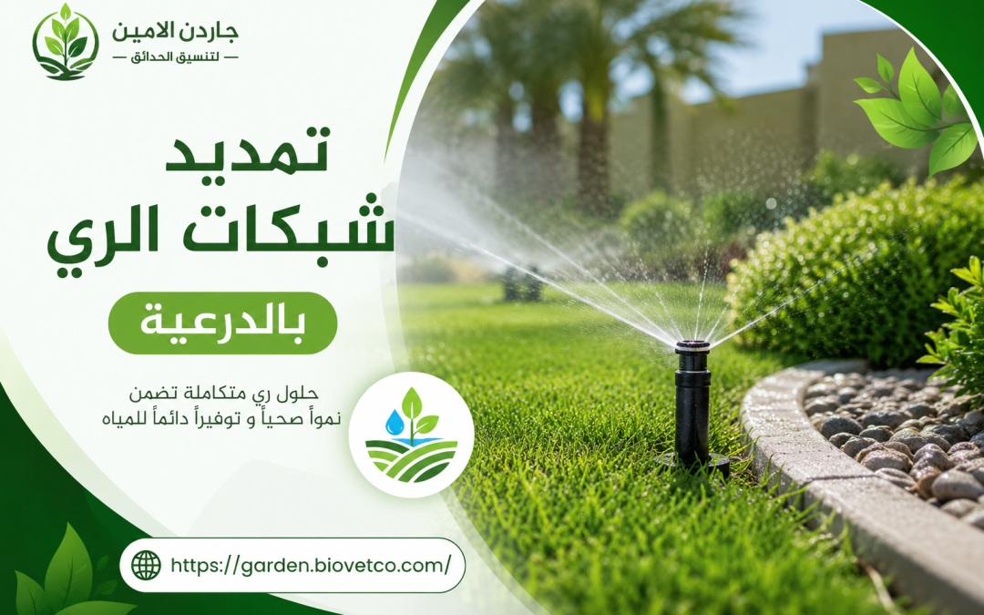 تمديد شبكات الري بالدرعية